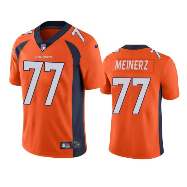 Custom Men’s Quinn Meinerz Denver Broncos Limited Footbal Jersey Orange