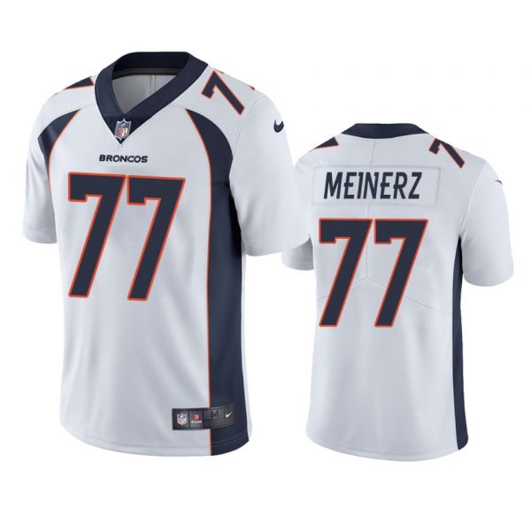 Custom Men’s Quinn Meinerz Denver Broncos Limited Footbal Jersey White