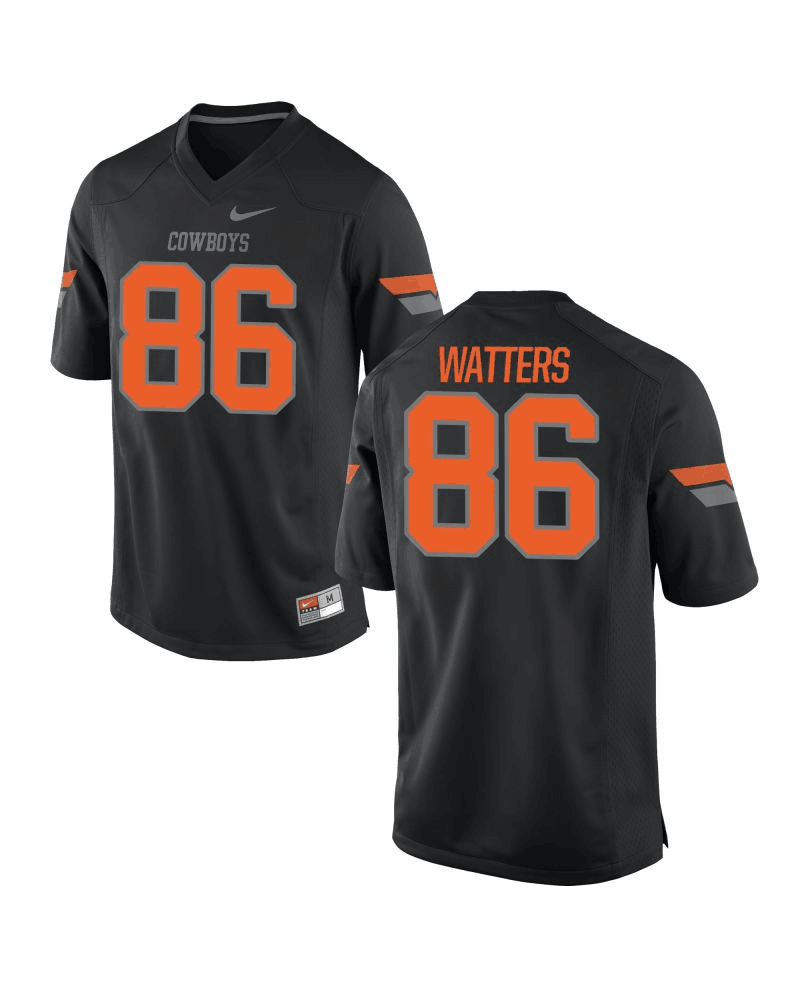 Custom Men’s Oklahoma State Cowboys Customized Black Stitched Jersey