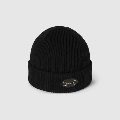 Women's Wool Hat with Horsebit