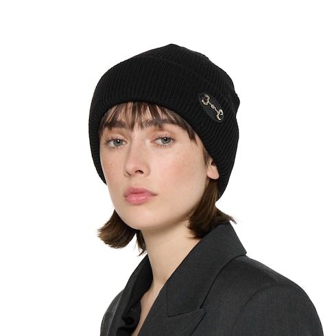 Women's Wool Hat with Horsebit