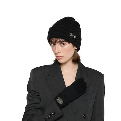 Women's Wool Gloves with Horsebit