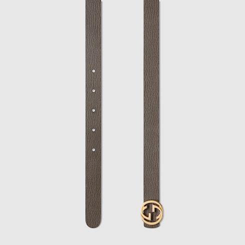 Women's Thin Reversible Leather Belt