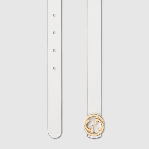 Women's Thin Reversible Leather Belt