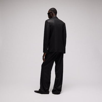 Men's Chintzed Finish Wool Double-Breasted Jacket