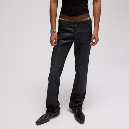 Men's Washed Cotton Denim Pants