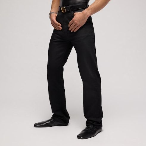 Men's Washed Cotton Denim Pants