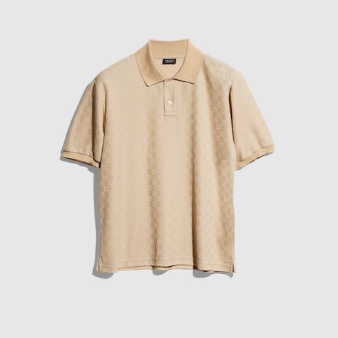 Men's Contrast Collar Jersey Polo Shirt