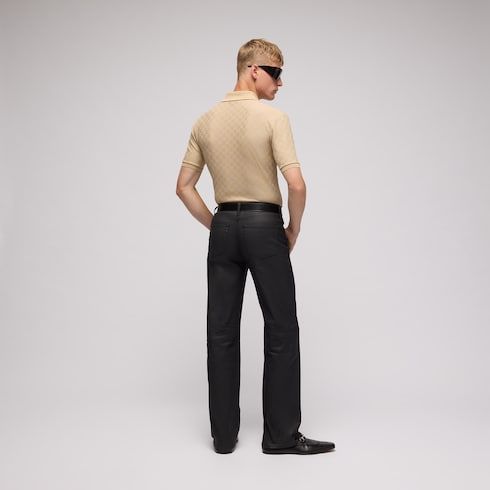 Men's Contrast Collar Jersey Polo Shirt
