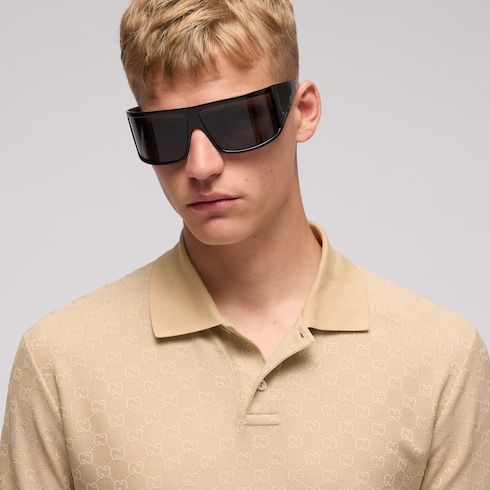 Men's Contrast Collar Jersey Polo Shirt