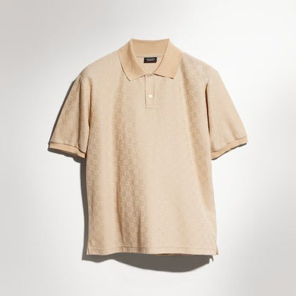Men's Contrast Collar Jersey Polo Shirt