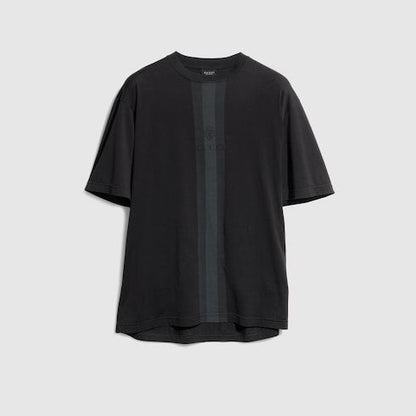 Men's Web Detail Cotton Crewneck T-Shirt