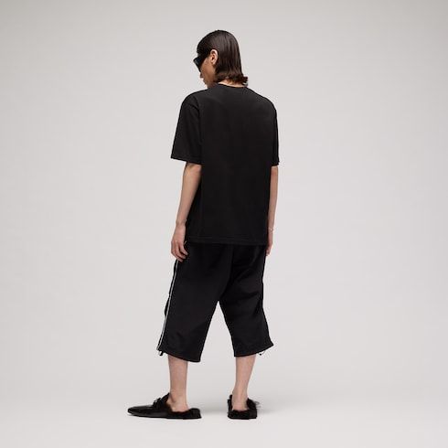Men's Web Detail Cotton Crewneck T-Shirt