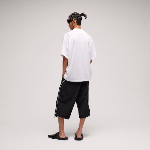Men's Embroidered Lightweight Silk Jersey T-Shirt
