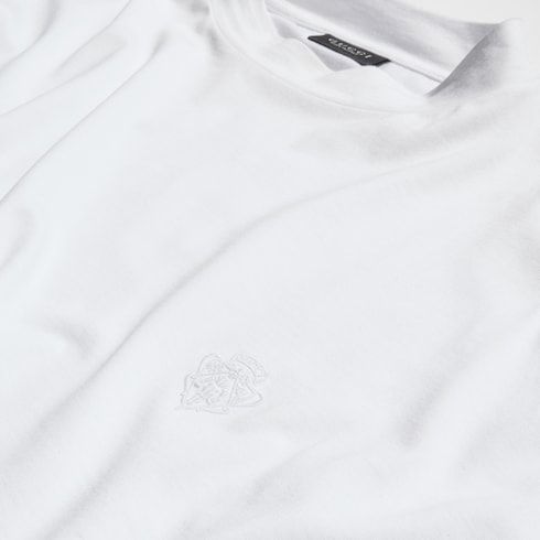 Men's Embroidered Lightweight Silk Jersey T-Shirt