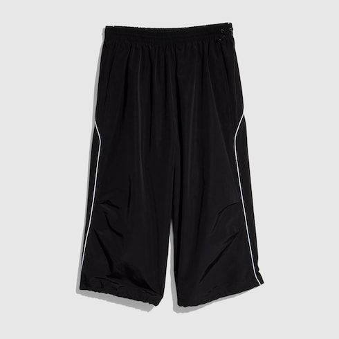 Men's Embroidered Cotton Nylon Bermuda Shorts