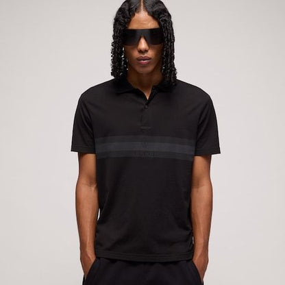 Men's Printed Cotton Jersey Polo Shirt