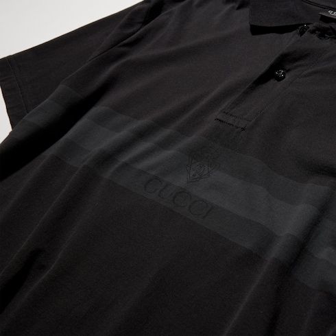 Men's Printed Cotton Jersey Polo Shirt