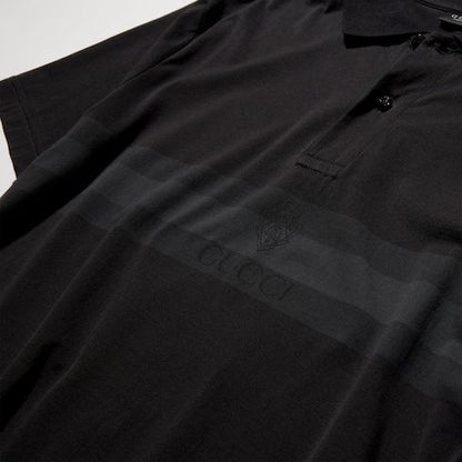 Men's Printed Cotton Jersey Polo Shirt