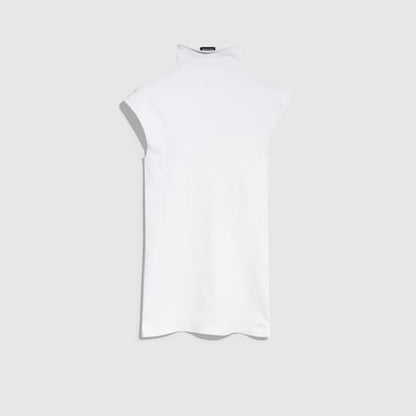 Men's Seamless Stretch Nylon Jersey Turtleneck Top