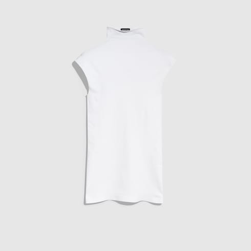 Men's Seamless Stretch Nylon Jersey Turtleneck Top