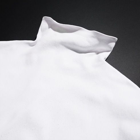 Men's Seamless Stretch Nylon Jersey Turtleneck Top