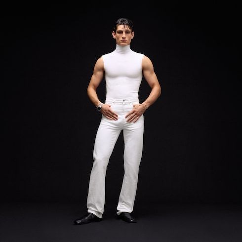Men's Washed Cotton Denim Pants