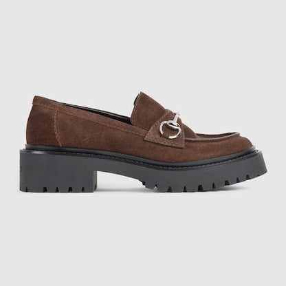 Women's loafer with Horsebit and lug sole