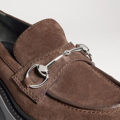 Women's loafer with Horsebit and lug sole