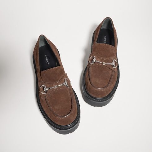 Women's loafer with Horsebit and lug sole