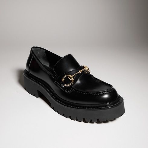 Women's loafer with Horsebit and lug sole