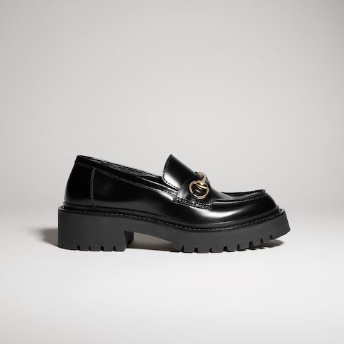 Women's loafer with Horsebit and lug sole