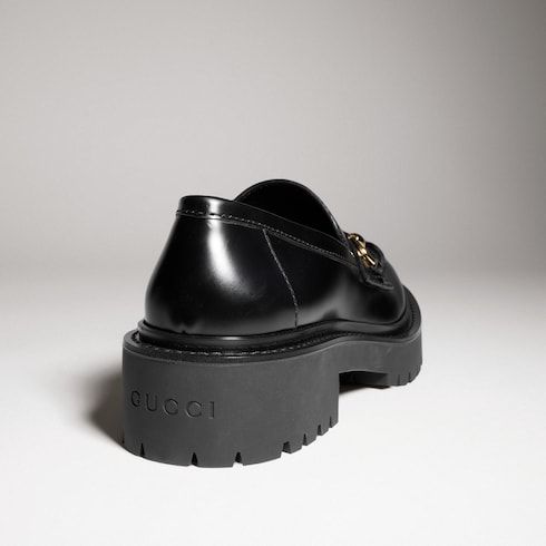 Women's loafer with Horsebit and lug sole