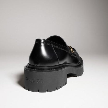 Women's loafer with Horsebit and lug sole