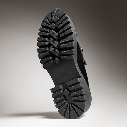 Women's loafer with Horsebit and lug sole