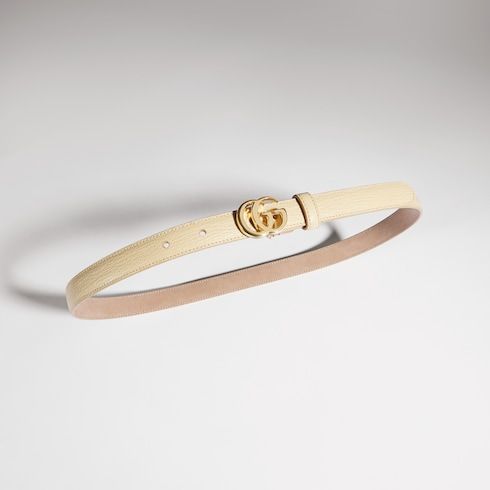 Women's Thin Double G Buckle Belt