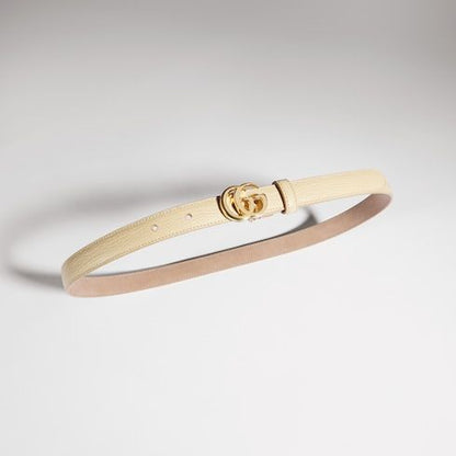 Women's Thin Double G Buckle Belt