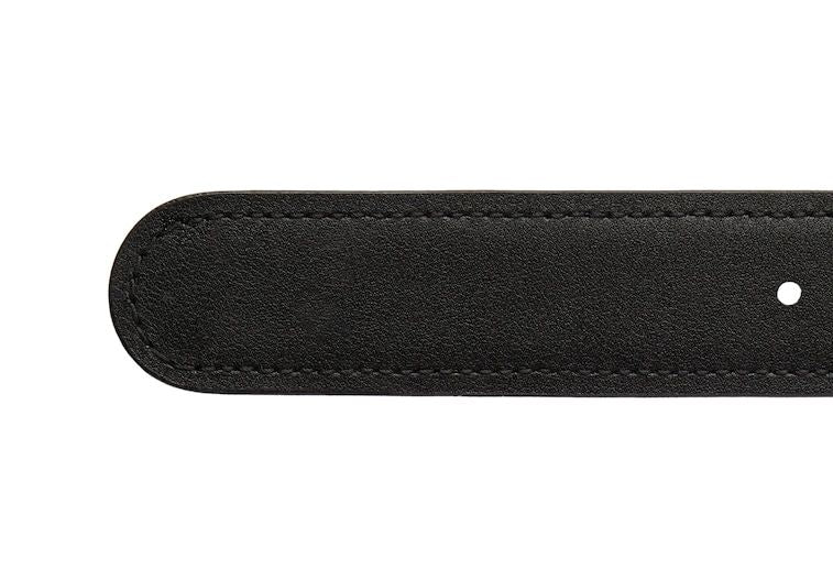 Women's Round Interlocking G Buckle Leather Belt