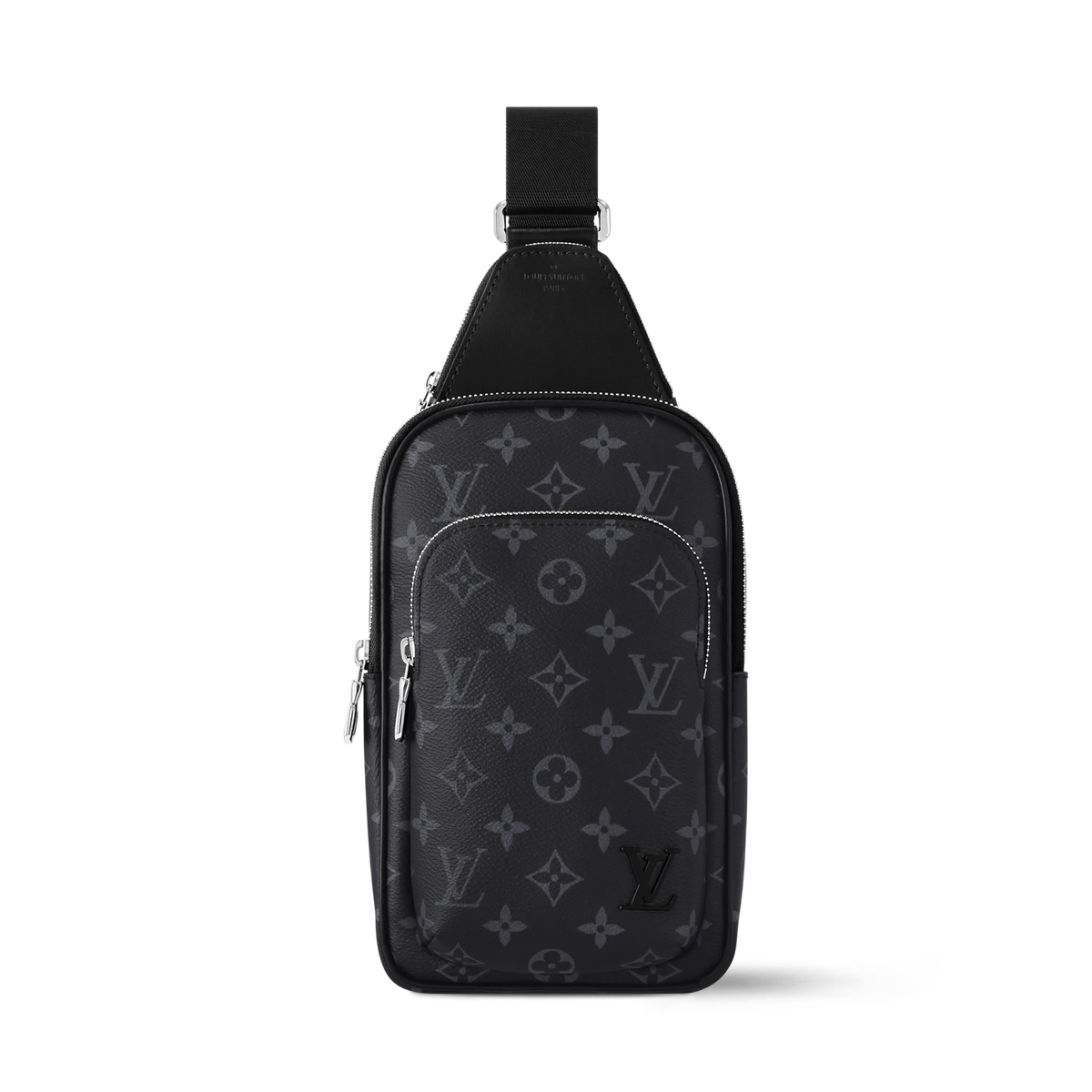 Avenue Slingbag PM Monogram Eclipse Canvas Cowhide Leather