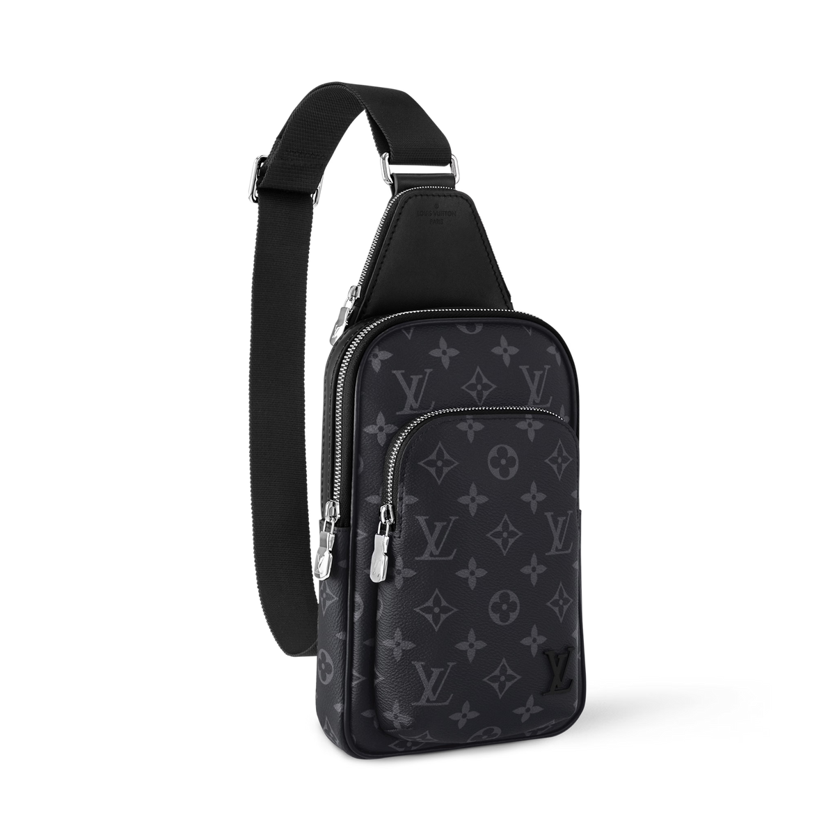 Avenue Slingbag PM Monogram Eclipse Canvas Cowhide Leather