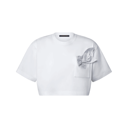 Women's Bow Pocket Crop Top