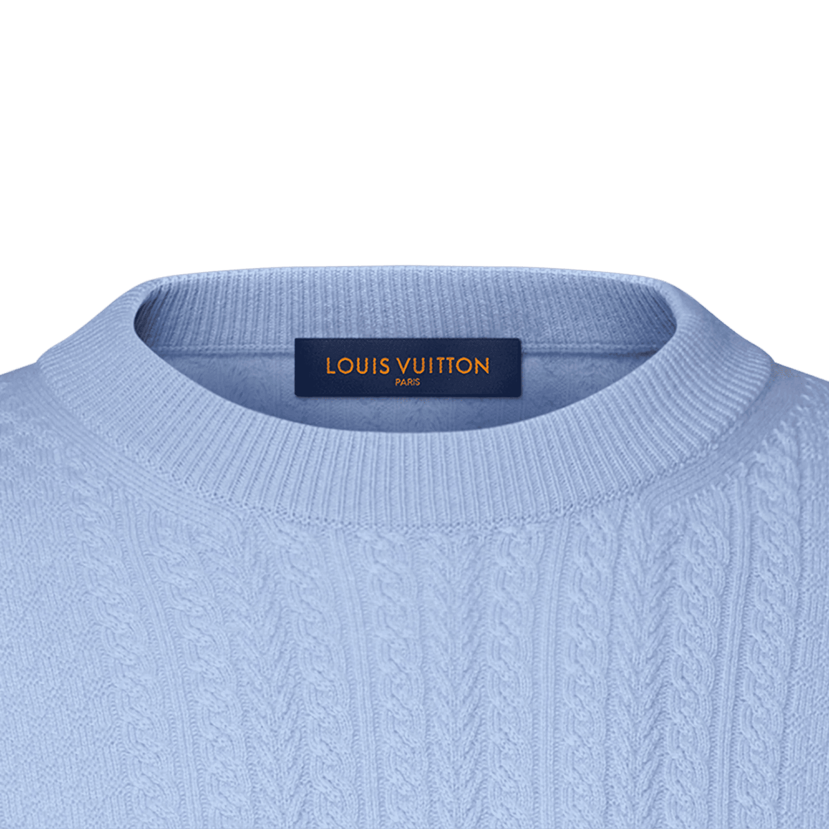Men's Cable Knit Wool-Cashmere Crewneck