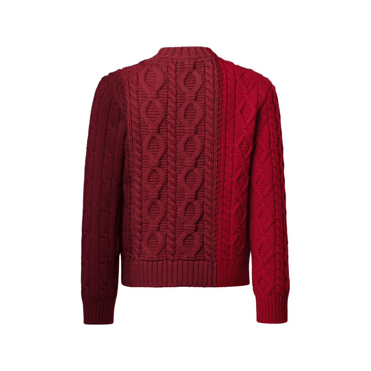 Men's Chunky Cable-Knit Crewneck Sweater