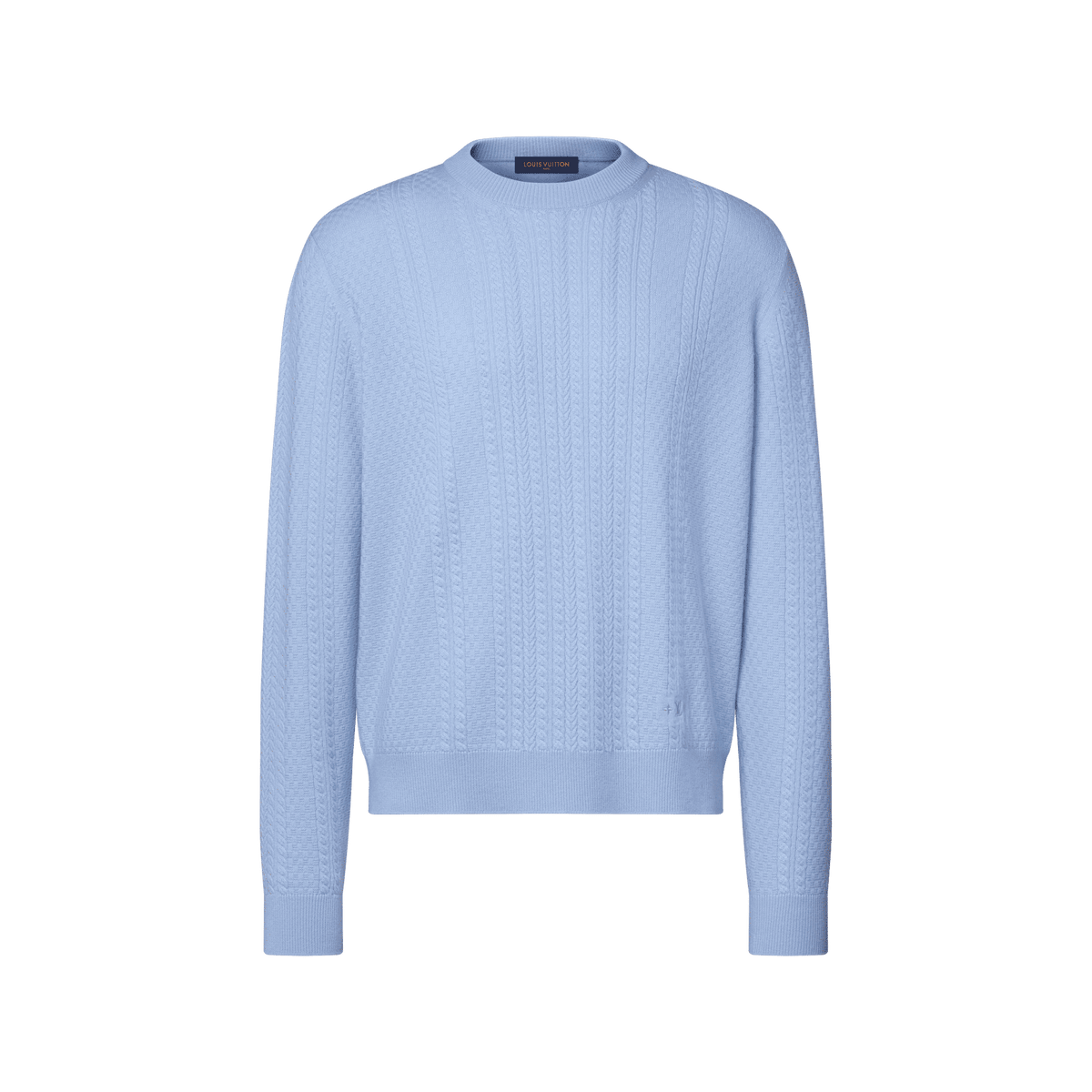 Men's Cable Knit Wool-Cashmere Crewneck
