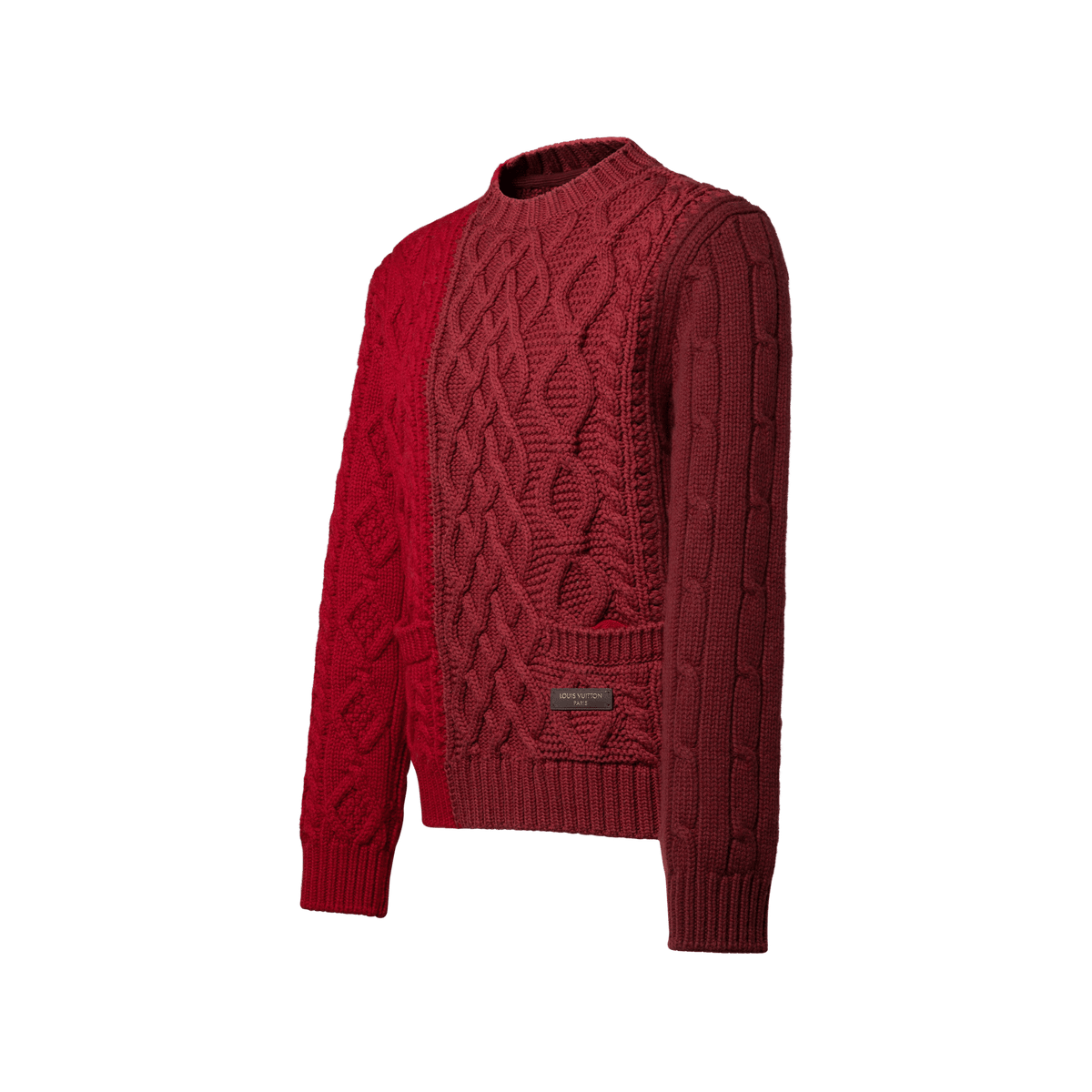 Men's Chunky Cable-Knit Crewneck Sweater