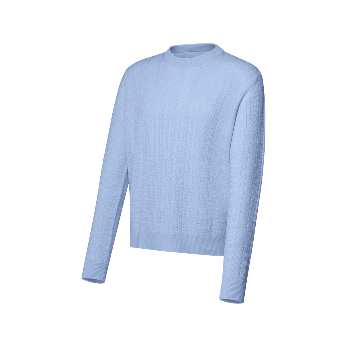 Men's Cable Knit Wool-Cashmere Crewneck