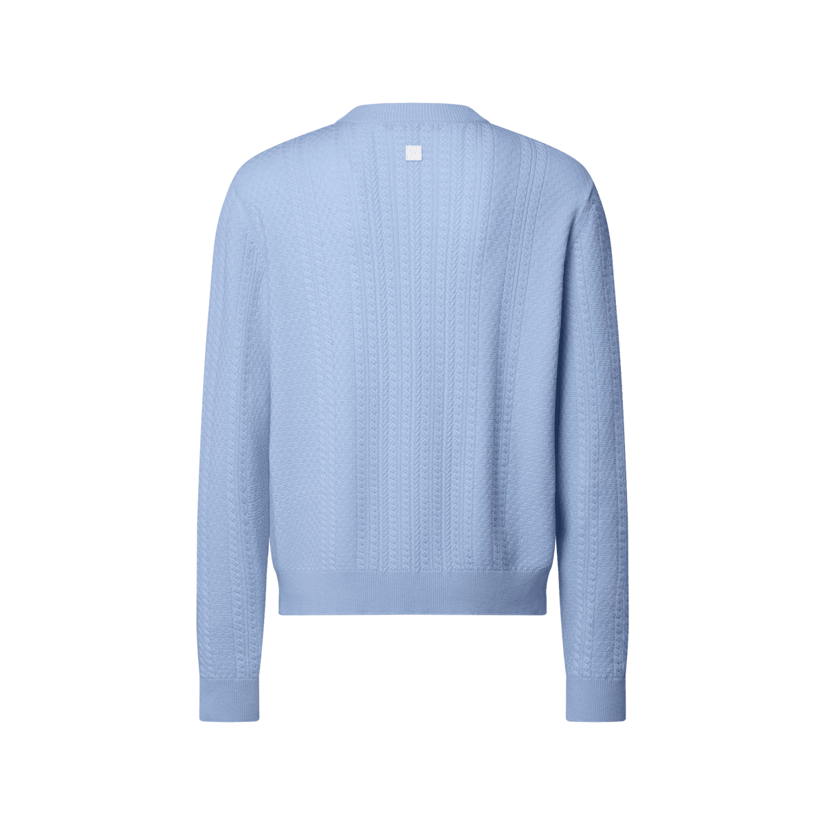 Men's Cable Knit Wool-Cashmere Crewneck
