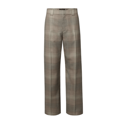 Men's Checked Wool Jacquard Chino Pants