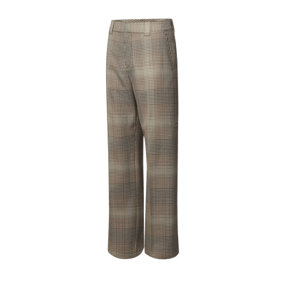 Men's Checked Wool Jacquard Chino Pants