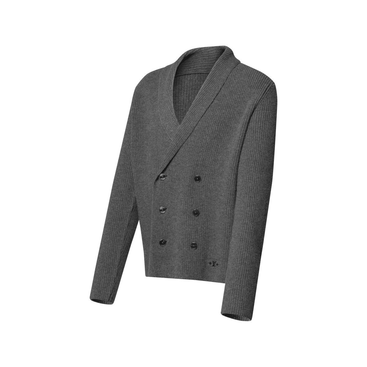 Men's Chunky Double-Breasted Cardigan